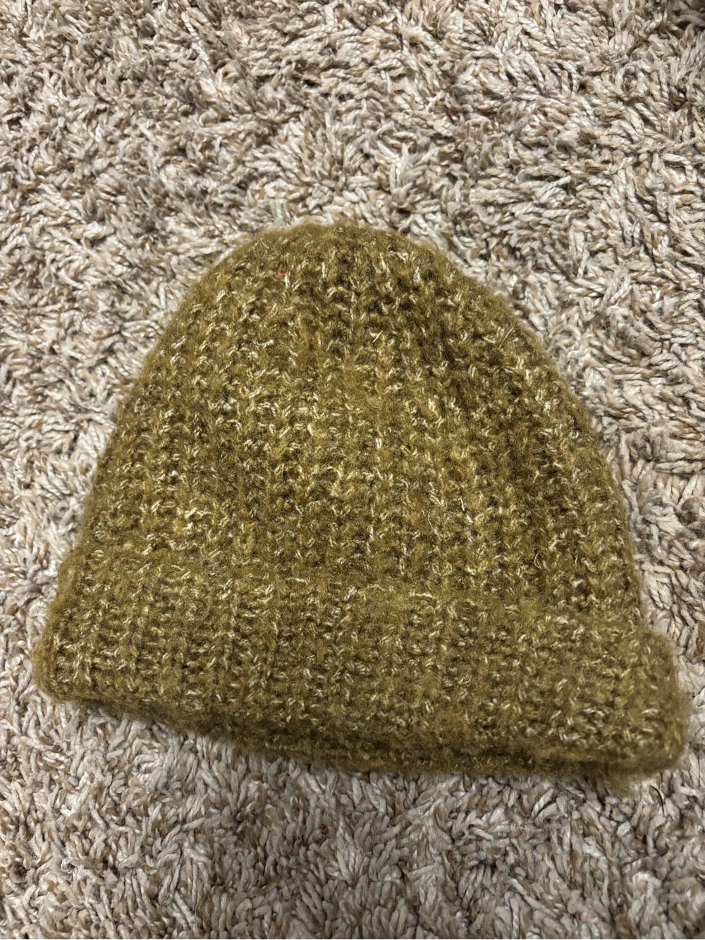 Zara toddler Olive Green Knit Beanie